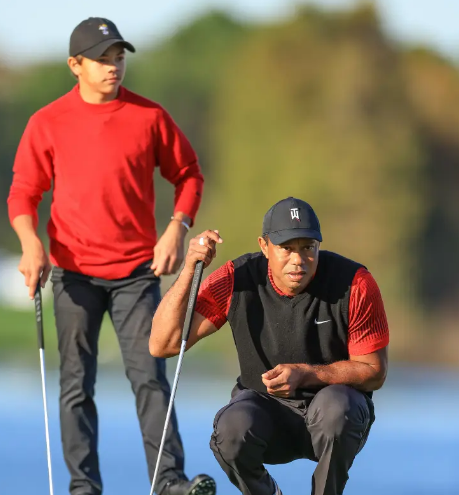 tiger woods and chalie woods